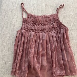Smocked Tank Top - Pink